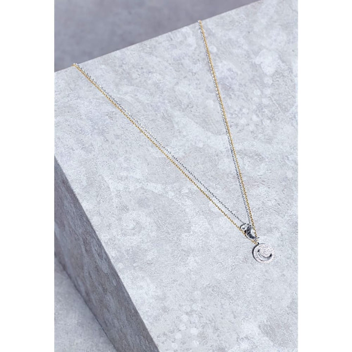 Swarovski Crystal Wishes Moon & Circle Pendant Set 5272242 - View 2