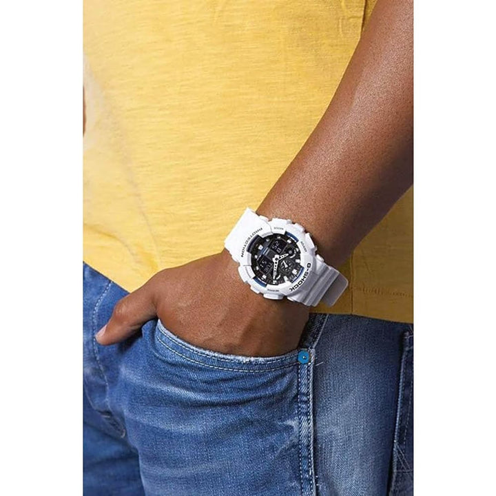 Casio G-Shock GA-110RG-7AER: Rose Gold Accented White Watch - View 4