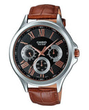 Casio Enticer MTP-E308L-1AVDF Men's Leather Watch