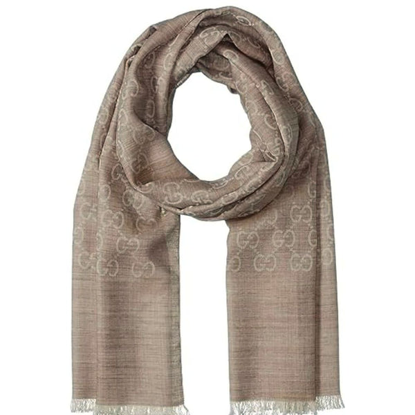 Gucci Sand Scarf 165904-3G646-9500: Luxurious Wool & Silk - View 1