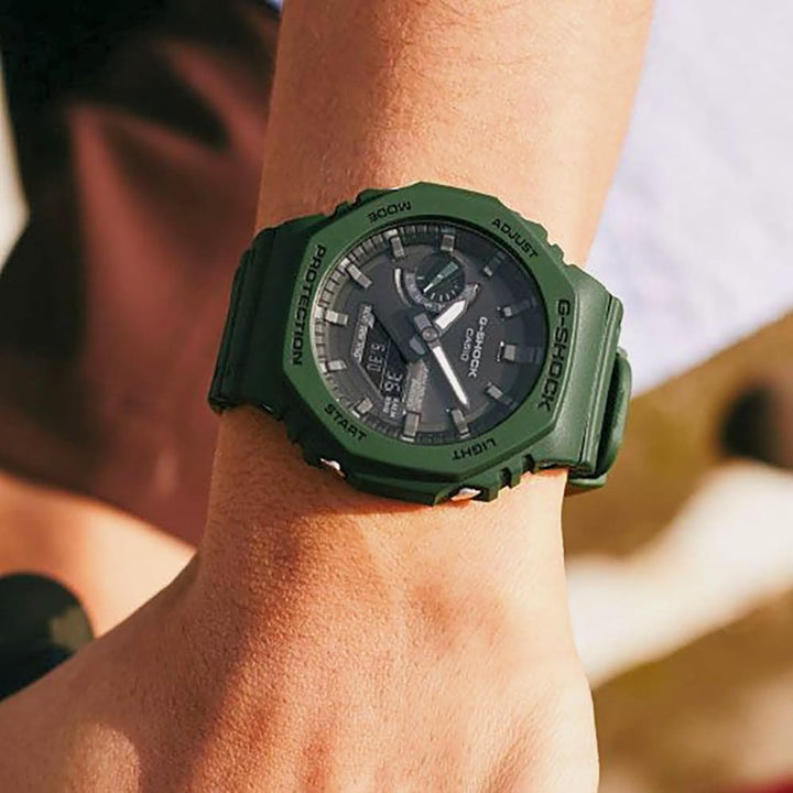 Casio G-Shock GA-B2100-3AER Green Solar Bluetooth Watch - View 8