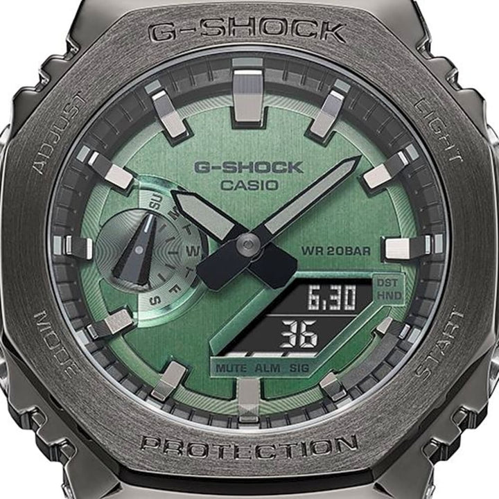 Casio G-Shock GM-2100B-3AER Green Metal Covered Watch - View 2