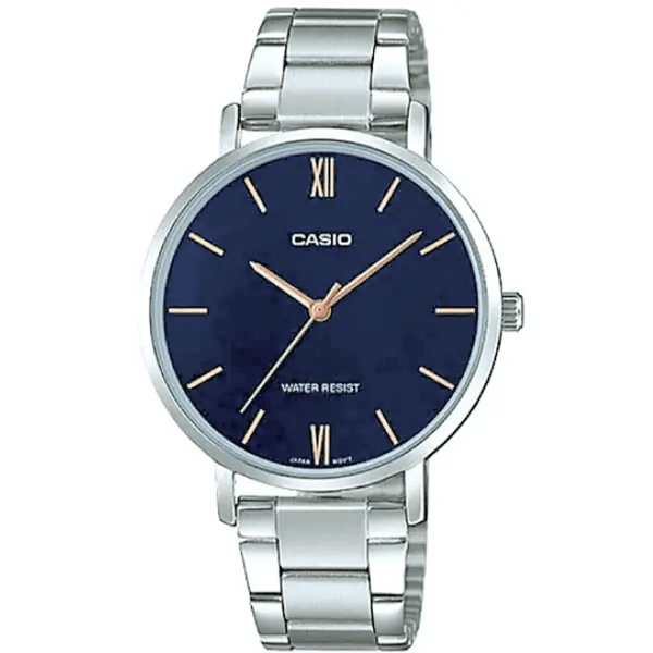 Casio Men's Analog Quartz Watch MTP-VT01D-2BUDF - Modern Style - View 1