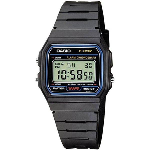 Casio F-91W-1SDG Men's Retro Digital Timepiece - View 1