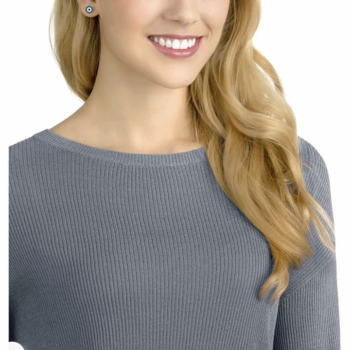 Swarovski Luckily Stud Earrings - Rose Gold & Blue (5377720) - View 3