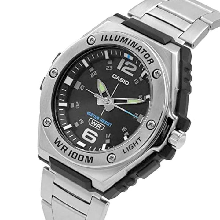 Casio Illuminator MWA-100HD-1AVDF Stainless Steel Timepiece - View 2