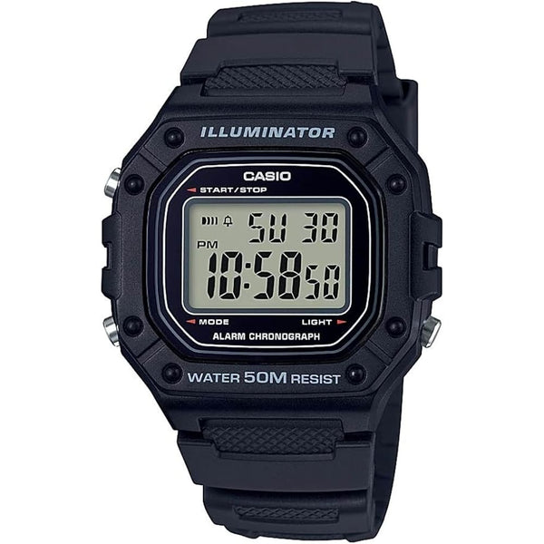 Casio Standard W-218H-1AVDF Digital Timepiece - View 1