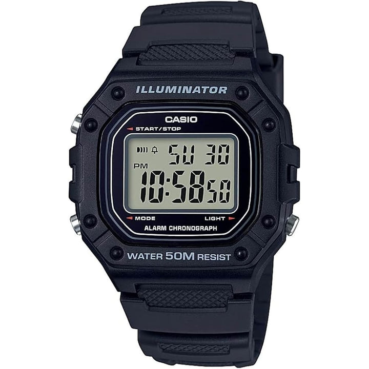 Casio Standard W-218H-1AVDF Digital Timepiece - View 1