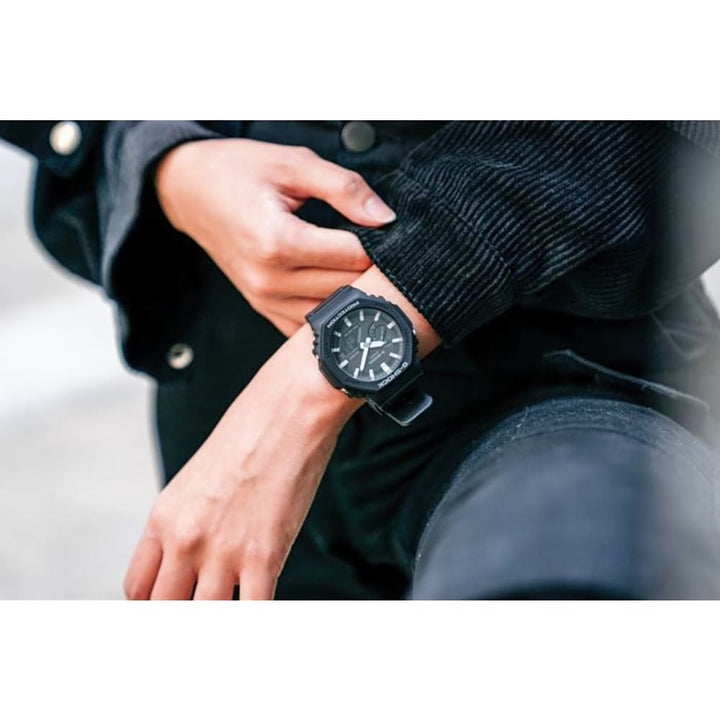 Casio G-Shock GA2100-1AER Carbon Core Guard Black Watch - View 3