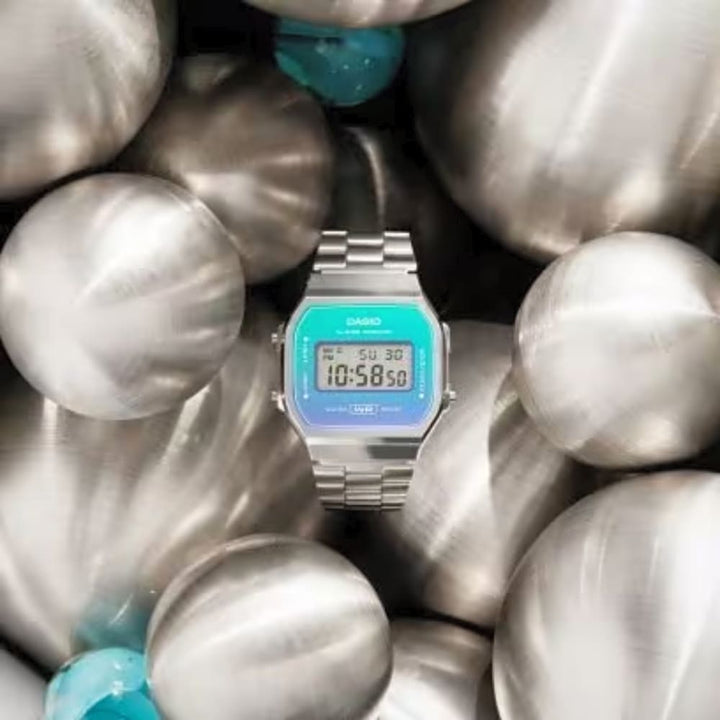 Casio Vintage A168WER-2ADF Women's Clear Dial Digital Watch - View 3