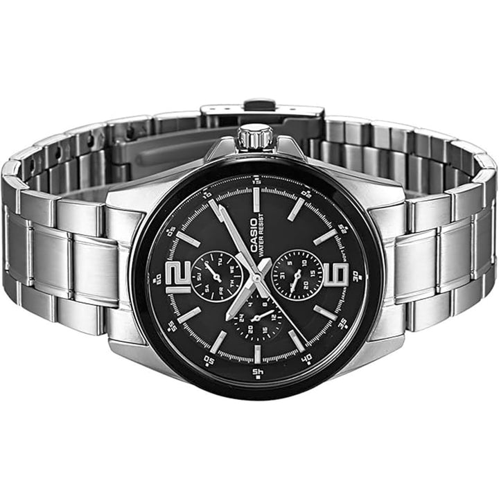 Casio Enticer MTP-E306D-1ADF Men's Black Analog Watch - View 3