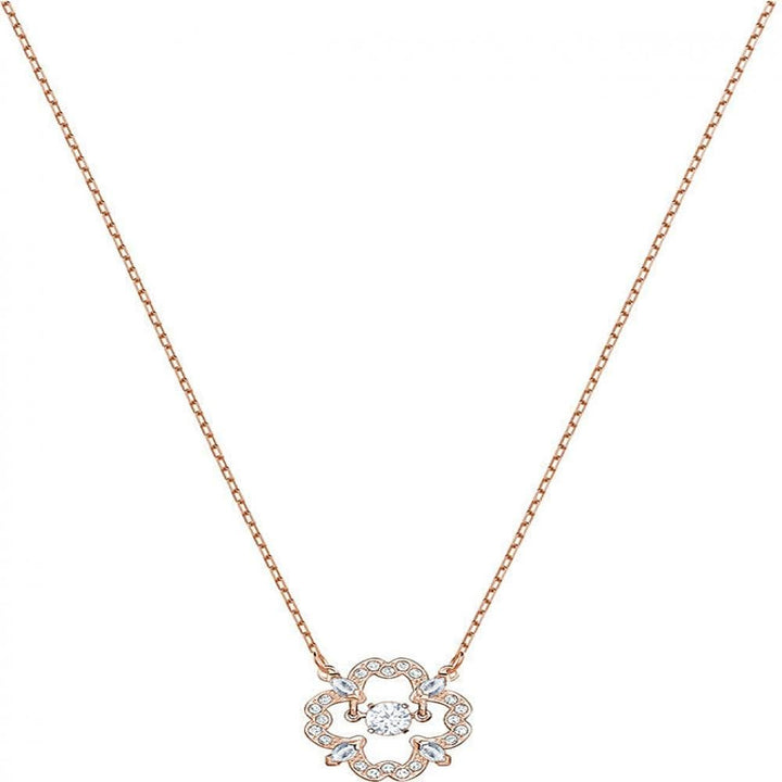 Swarovski Sparkling Dance Necklace - Rose Gold Finish 5408437 - View 2