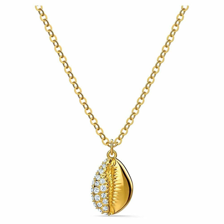 Swarovski Shell Pave Pendant, White & Gold-tone 5522886 - View 1