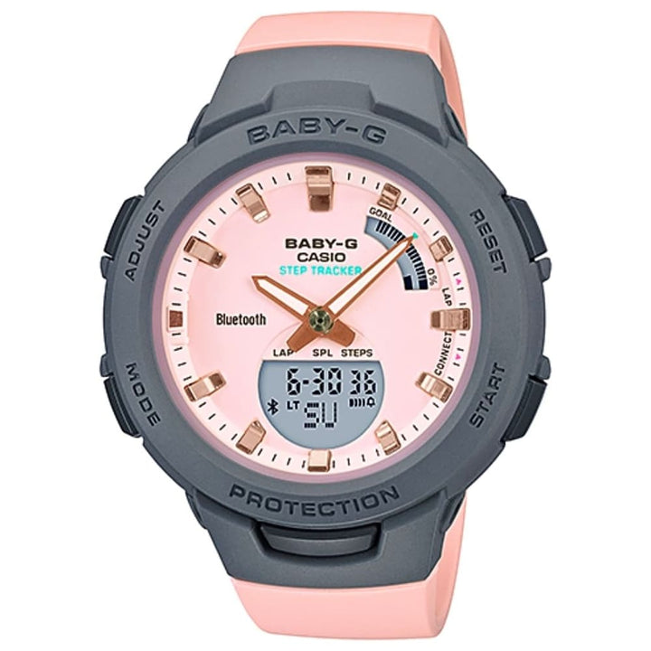 Casio Baby-G BSA-B100MC-4AER Pink Step Tracker Watch - View 1