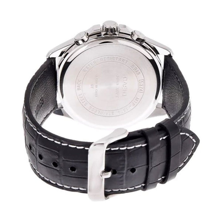 Casio Enticer MTP-1374L-1AVDF Multi-Dial Leather Watch - View 2