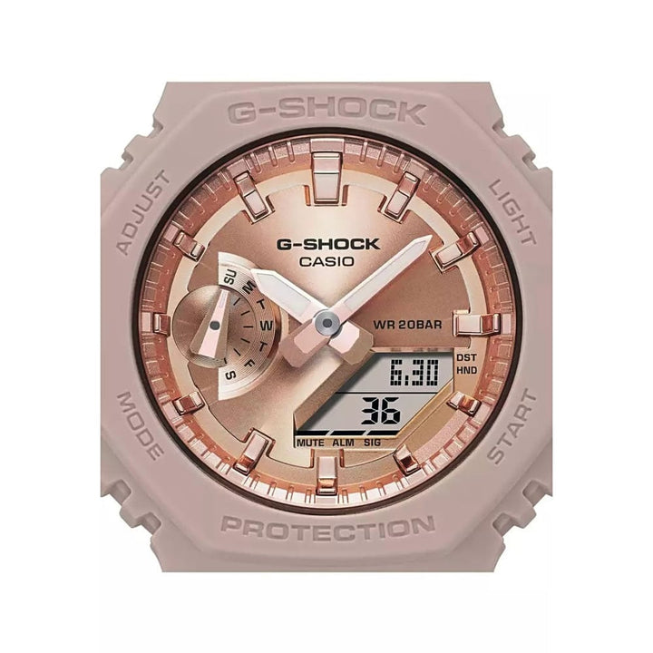 Casio G-Shock GMA-S2100MD-4AER Women's Pink Gold Accented Watch - View 3