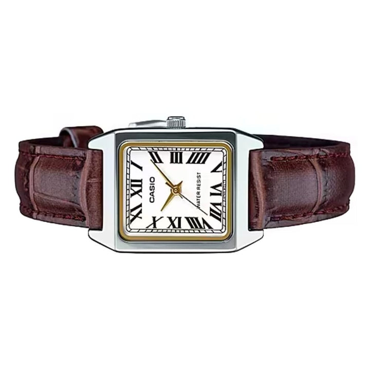 Casio Analog Brown Leather Watch LTP-V007L-7B2UDF - View 3