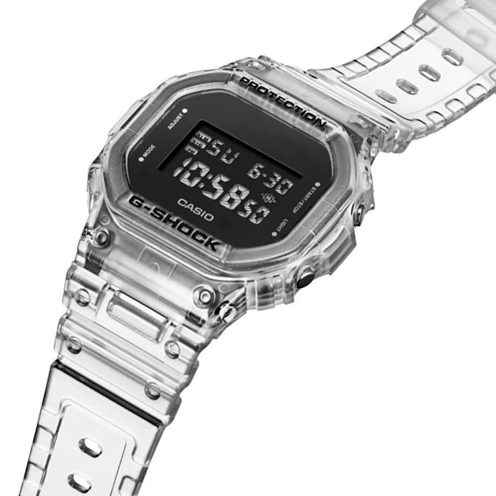 Casio G-Shock DW-5600SKE-7 Transparent Series Digital Watch - View 7