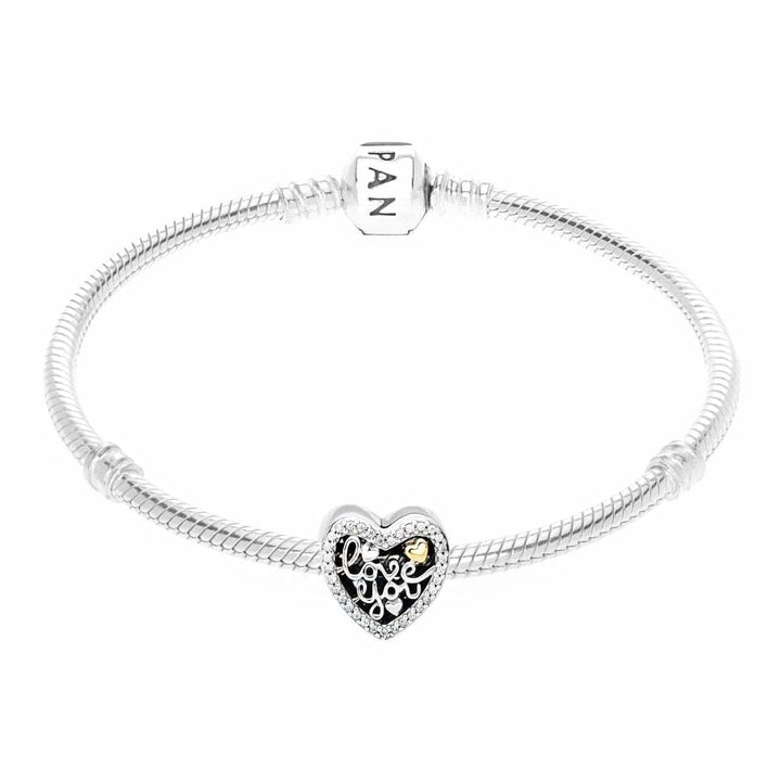 Pandora Love You Openwork Heart Charm 792037CZ - View 3