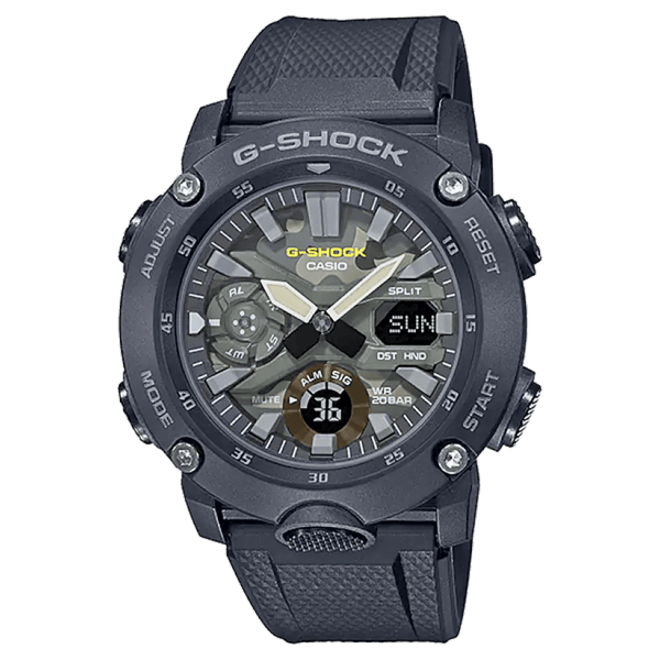 Casio G-Shock GA-2000SU-1ADR Black Resin Analog Watch - View 1