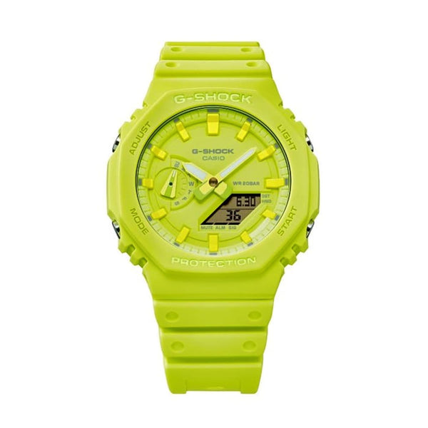 Casio G-Shock GA-2100-9A9ER Yellow Tone-on-Tone Timepiece - View 1