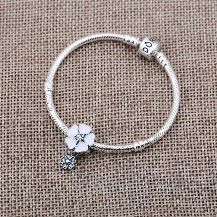 Pandora Pink Cherry Blossom Dangle Charm 791827EN40 - View 2