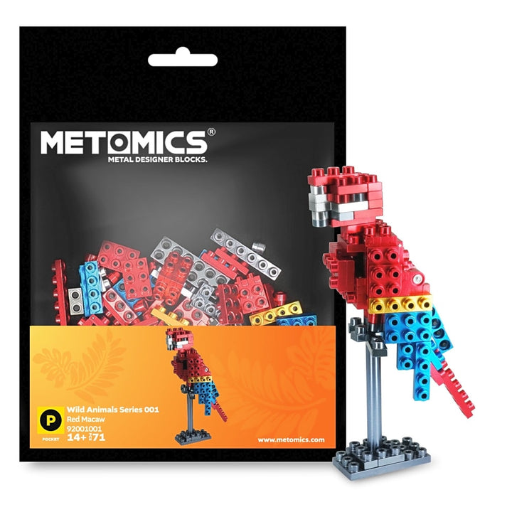METOMICS Red Macaw 92001001 Building Set - View 3