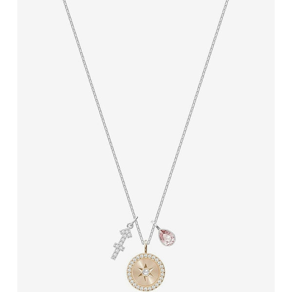 Swarovski Sagittarius Zodiac Pendant, Pink Rhodium Finish 5349221 - View 1