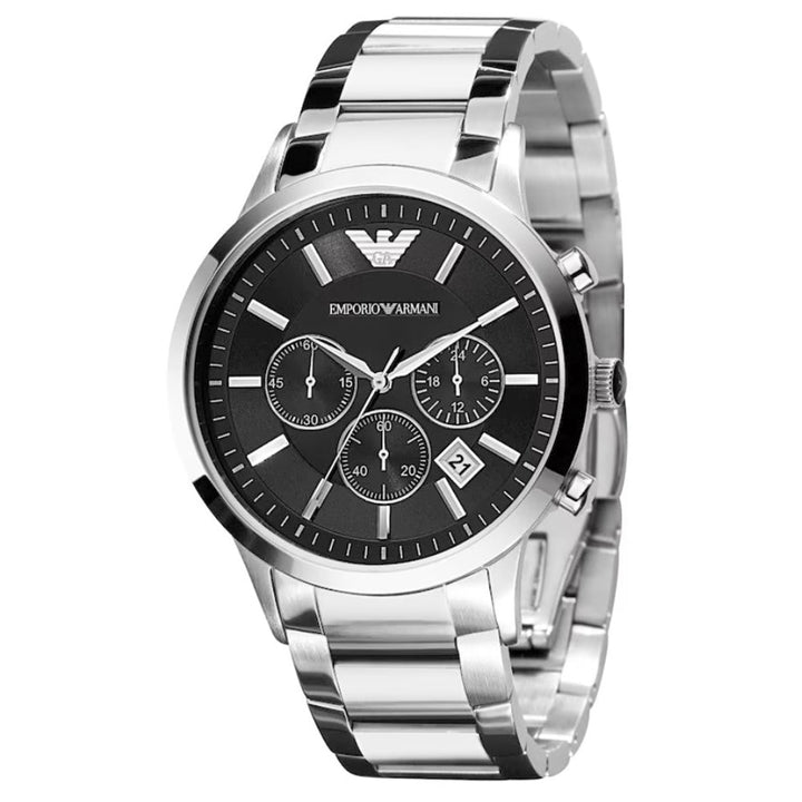 Armani AR2434 Men's Black Chronograph Watch - View 1