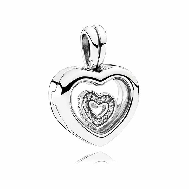 Pandora Heart Locket - Small - 792111CZ - View 2