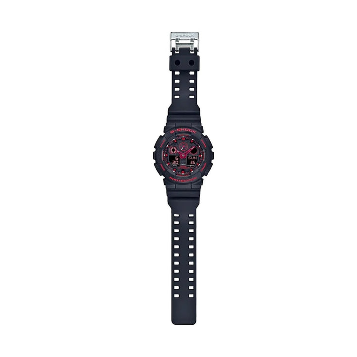 Casio G-Shock GA-100BNR-1AER Black & Red Analog-Digital Watch - View 3