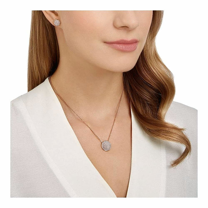 Swarovski Rose Gold Fun Set: Necklace & Earrings - 5227970 - View 3