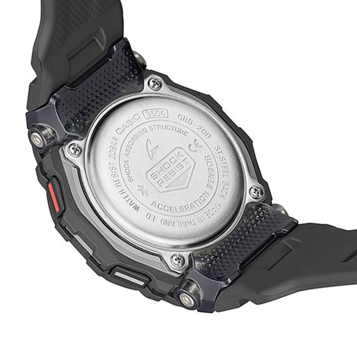 Casio G-Squad GBD-200-1ER Fitness Watch - View 5