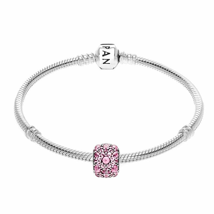 Pandora Pink Shimmering Droplets Charm 791755PCZ - View 3
