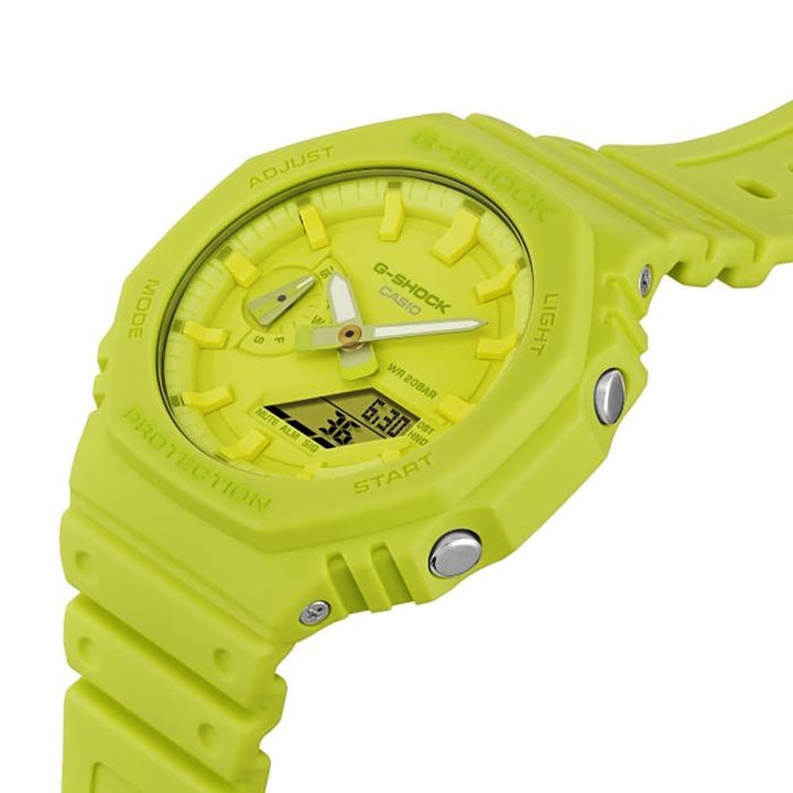 Casio G-Shock GA-2100-9A9ER Yellow Tone-on-Tone Timepiece - View 4