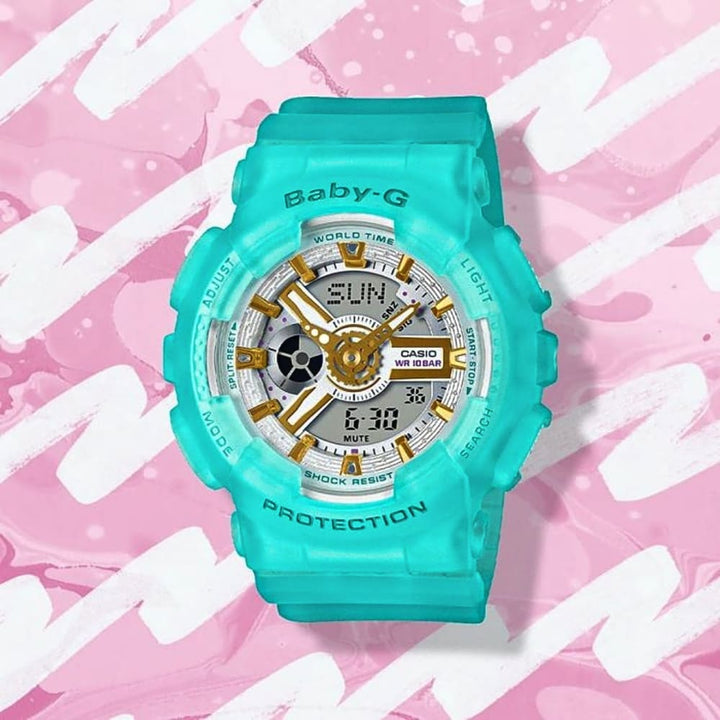 Casio Baby-G BA-110SC-2AER: Your Stylish Blue Analog-Digital Watch - View 3