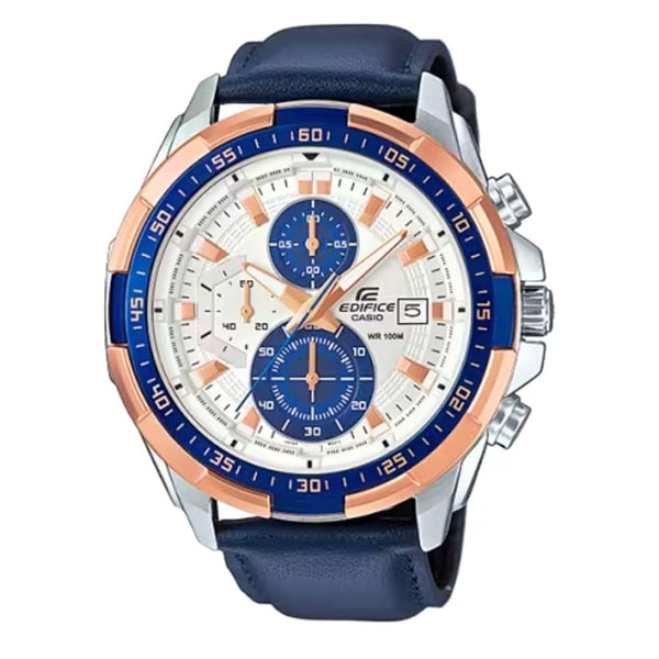 Casio Edifice EFR-539L-7CVUDF Chronograph Watch with Blue Accents - View 1