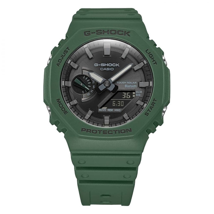 Casio G-Shock GA-B2100-3AER Green Solar Bluetooth Watch - View 3
