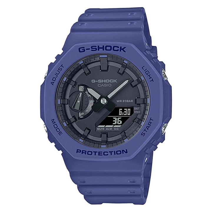 Casio G-Shock GA-2100-2ADR Carbon Core Blue Resin Watch - View 1