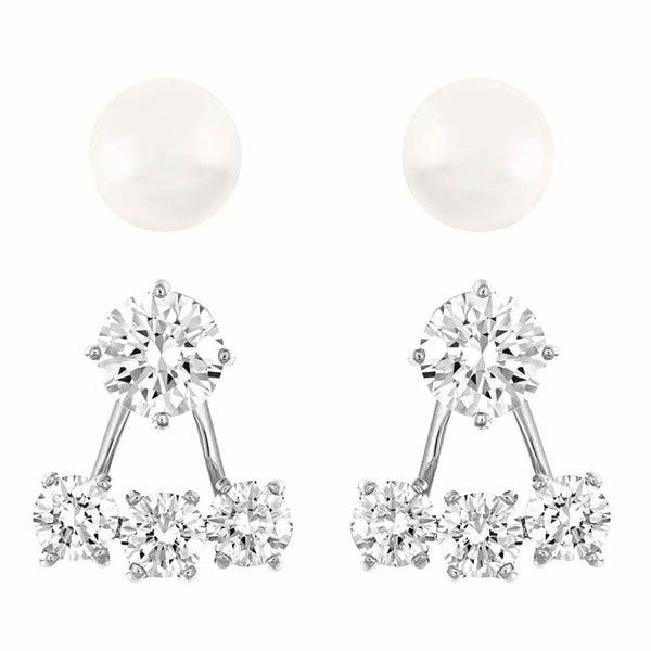 Swarovski Attract 5184312 Pearl & Crystal Earring Set - View 1