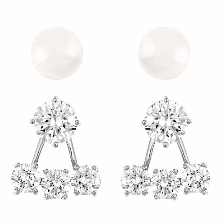 Swarovski Attract 5184312 Pearl & Crystal Earring Set - View 1