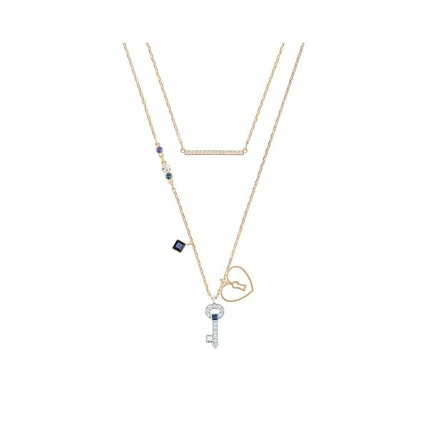 Swarovski Glowing Key Necklace - Captivating Blue - View 1