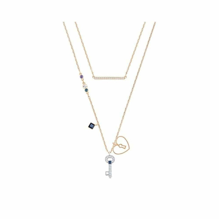 Swarovski Glowing Key Necklace - Captivating Blue - View 1
