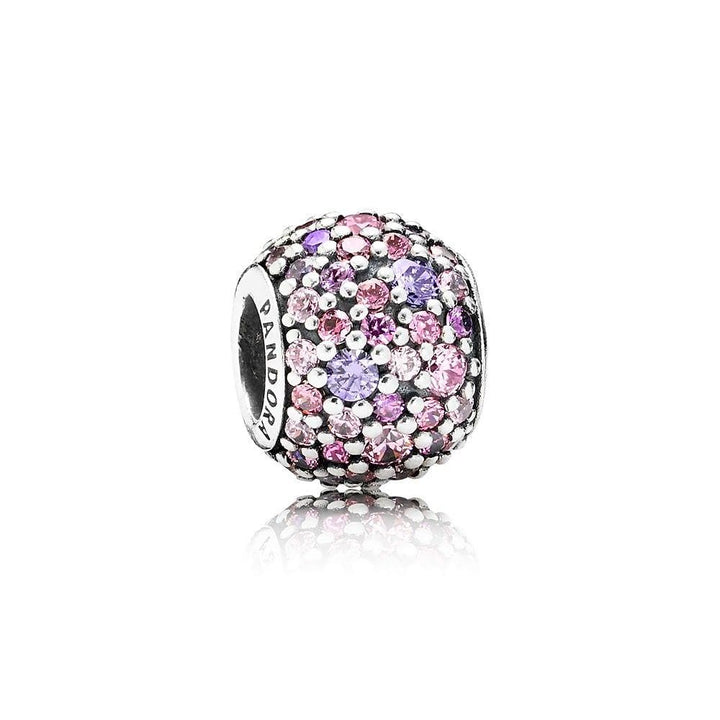 Pandora Pink Sparkles Pavé Ball Charm 791261ACZMX - View 1