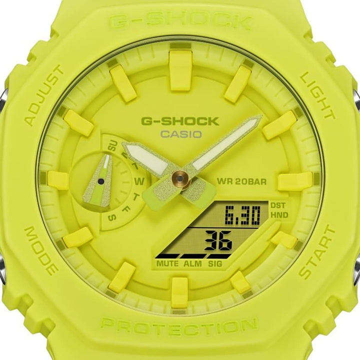 Casio G-Shock GA-2100-9A9ER Yellow Tone-on-Tone Timepiece - View 2