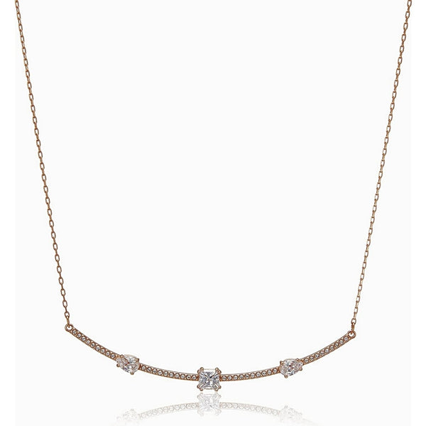 Swarovski Rose Gold Gray Crystal Necklace - Model 5290962 - View 1