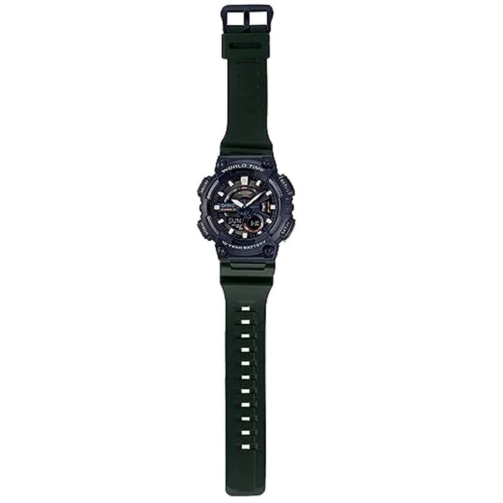 Casio Youth AEQ110W-3AVDF Combination Watch - Green Accent - View 2
