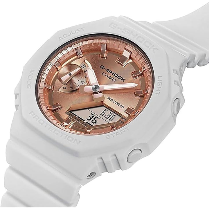 Casio G-Shock GMA-S2100MD-7AER: Pink Gold Accented Women's Watch - View 2