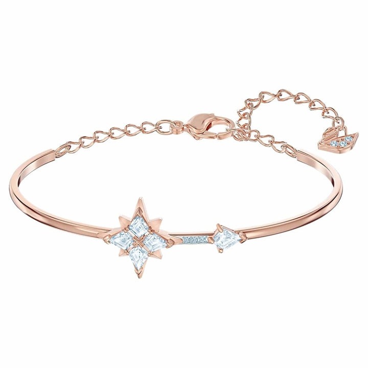 Swarovski Symbolic Star Bangle: Rose Gold-Tone & Crystal, 5494338 - View 1