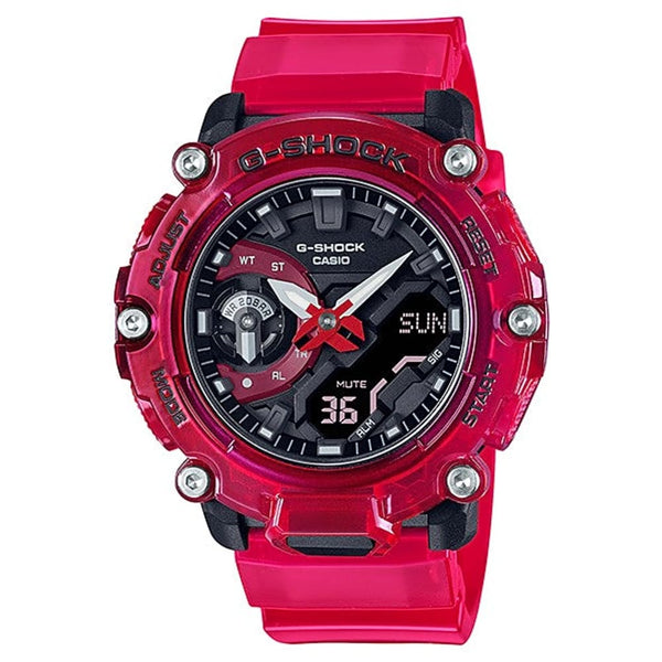 Casio G-Shock GA-2200SKL-4AER: Modern Amber Resin Timepiece - View 1